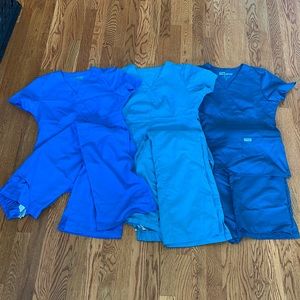 3 sets of Greys Anatomy scrubs